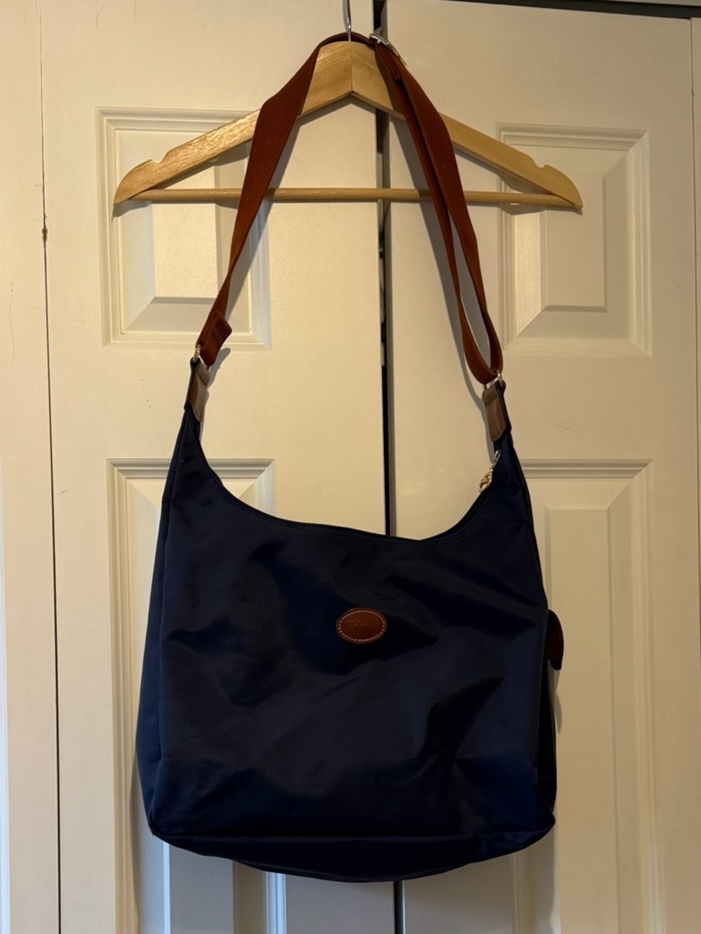 Longchamp Women's Navy Le Pliage Hobo Bag